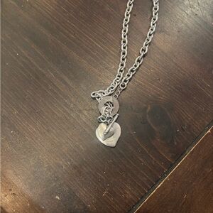 Tiffany & Co. Silver Heart Charm Necklace 925